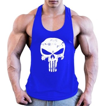 KOSZULKA NA RAMIĄCZKACH TANK TOP Nadruk czaszki
