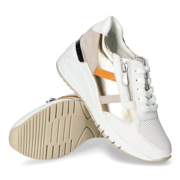Sneakersy Marco Tozzi 2-23765-26 Białe/Beżowe 40