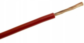 Przewód linka 10mm2 Czerwona LGY 10mm2 Elektrokabel 1m