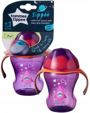 Tommee Tippee Kubek Niekapek z uchwytami 7m+