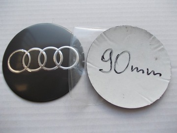 AUDI 90 mm EMBLEMAT NAKLEJKA NA KOLPAKI ALU FELGI