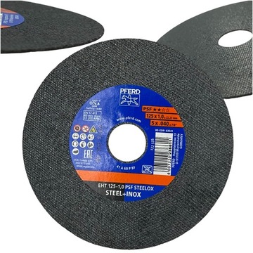 PFERD TARCZA DO CIĘCIA METALU STALI 125x1,0 INOX
