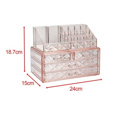 Настольные органайзеры с выдвижными ящиками.Полка для хранения косметики.