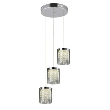 Lampa wisząca Cantos 3xLED transparentna LP-1114/3C nowoczesny, glamour do