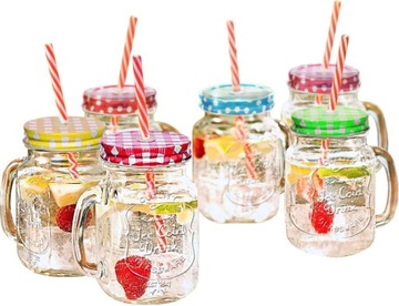 СТЕКЛЯННАЯ КРУЖКА С ТОЛОЧКОЙ ДЛЯ ВЗРОСЛЫХ 450МЛ ЛИМОНАДНЫЕ СТАКАНЫ