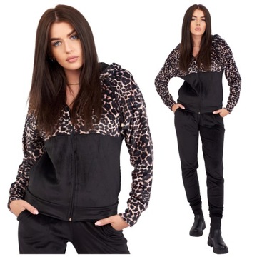 rozpinany DRES WELUROWY damski ZESTAW DRESOWY 3XL