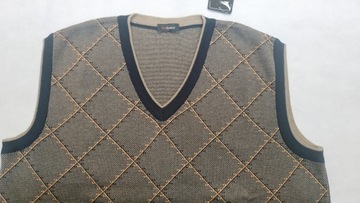 Sweter męski bezrękawnik-szpic. roz.XL-MAX SHELDON