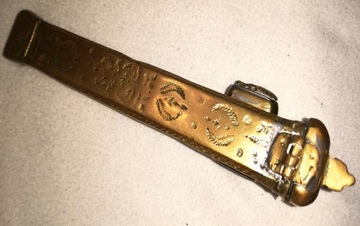 Kalamamarz podrozny inkwell mosiadz brass XVIII w