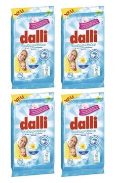 Dalli Chusteczki Zapachowe do Suszarki Zestaw 4x25szt DE