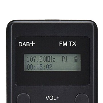 ПОРТАТИВНЫЙ ЦИФРОВОЙ ДИСПЛЕЙ DAB/DAB/FM РАДИО, ЧЕРНЫЙ
