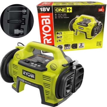 RYOBI НАСОС-КОМПРЕССОРНАЯ АККУМУЛЯТОРНАЯ БАТАРЕЯ 18V R18I + ШЛАНГИ, ФОРСУНКИ
