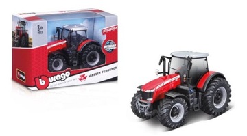 BURAGO 1:43 TRAKTOR MASSEY FERGUSON CZERWONY METAL