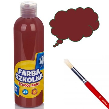 ASTRA FARBA, FARBY PLAKATOWE W BUTELCE BRĄZOWA 250ML