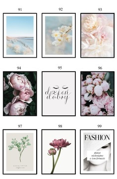 ПОСТЕР 50x70 ВЕСЕННЯЯ подборка из 100 ДИЗАЙНОВ eviero B2 цветы пейзажи природа бохо