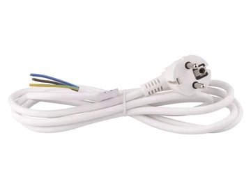 Kabel zasilający z wtyczką 3m 230V 3 x 0,75mm2 10A