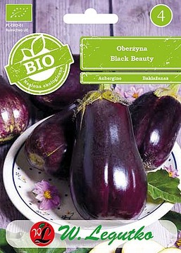 OBERŻYNA BAKŁAŻAN 0,5g BLACK BEAUTY BIO NASIONA 'L