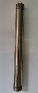 Rura, rurka nierdzewna 2 str gwintowana 1/2'' 40cm