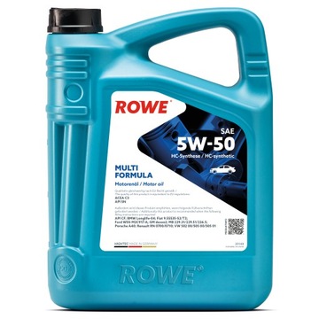 OLEJ ROWE MULTI FORMULA 5W50 5L WYSOKA JAKOŚĆ