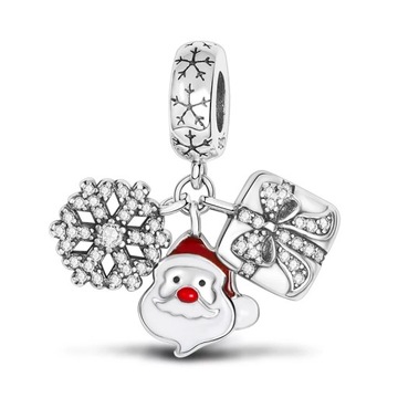 Charms WESOŁE ŚWIĘTA zawieszka S925