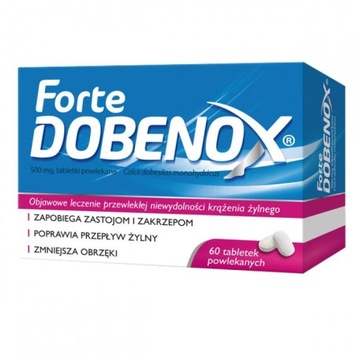 Lek na żylaki Dobenox Forte 500 mg 60 tabletek