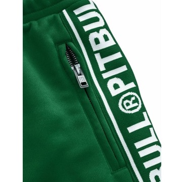 Spodnie dresowe męskie Pit Bull Oldschool Tape Logo Zielone r. XL