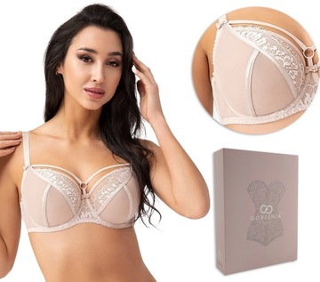 BIUSTONOSZ MIĘKKI GORSENIA PARADISE K496 BEŻ [90D]