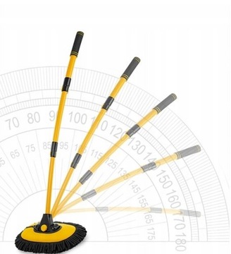 ТЕЛЕСКОПИЧЕСКАЯ ЩЕТКА ДЛЯ МОЙКИ АВТОМОБИЛЯ 2 В 1