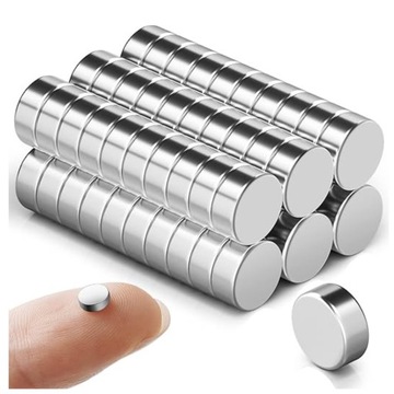 MAGNES Neodymowy Walcowy 4x2 mm OKRĄGŁY SILNY MOCNY N42 KRĄŻEK 4/2