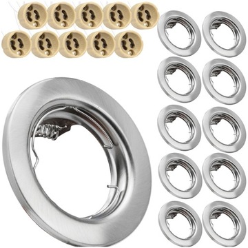 10x HALOGEN RAMKA DO ŻARÓWEK OPRAWA DO ŁAZIENKI
