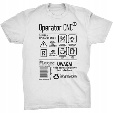 Operator CNC Etykieta Koszulka Dla Operatora CNC