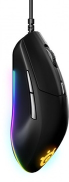 Mysz SteelSeries Rival 3 GAMING RGB USB Przewodowa dla graczy CZARNA