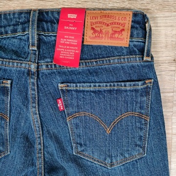 LEVI'S 711 Skinny Spodnie Jeans Damskie r. W23L34