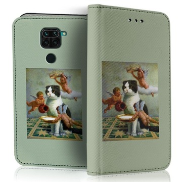 ETUI Z KLAPKĄ CASE POKROWIEC NA MAGNES PORTFEL DO XIAOMI REDMI NOTE 9 WZORY