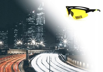 Поляризационные желтые осветляющие очки для вождения в темное время суток.