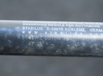 HONDA CR-V RE1 VÍKO KUFRU KUFRU LEVÝ VZPĚRA/TLAKOVAČ PLYNOVÝ 9841WZ0510N