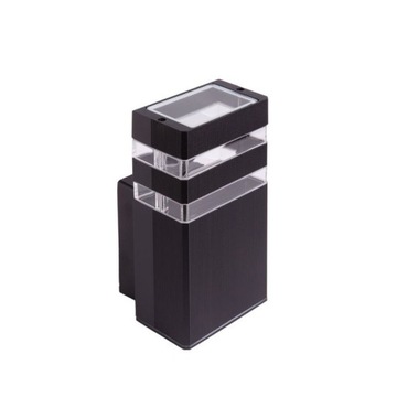 Kinkiet elewacyjny 1XGU10 110x105x200 CZARNY