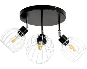 Lampa Sufitowa LED Wisząca 3xE27 DRUCIANA KULA