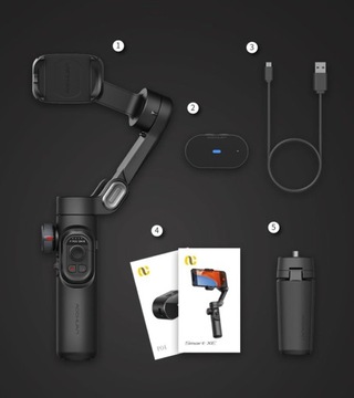 ПРОФЕССИОНАЛЬНЫЙ ВИДЕОСТАБИЛИЗАТОР – SMART 8.0 + РЕЖИМЫ F/POV/DM/GO – ЧЕРНЫЙ