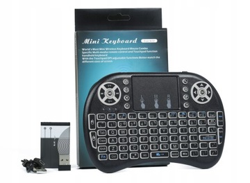МИНИ-БЕСПРОВОДНАЯ ПОРТАТИВНАЯ КЛАВИАТУРА BLUETOOTH LED BT ПК SMART TV