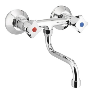 BATERIA UMYWALKOWA KFA Armatura Standard stojąca 2-otworowa CHROM