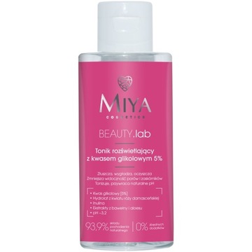 Miya BEAUTY.lab Tonik rozświetlający z kwasem glikolowym 5% 150ml