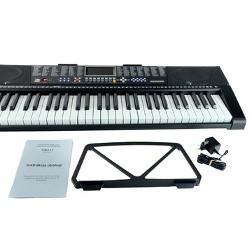 Keyboard 61 klawiszy z podświetleniem LED – idealny dla początkujących