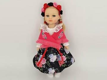 КУКЛА В НАРОДНОМ КОСТЮМЕ ГОВОРИТ И ПОЕТ КУКЛА ВЫШЕ НА 38СМ