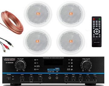 NAGŁOŚNIENIE SUFITOWE JBL 4.0 SALON LOKAL SKLEP AMPLITUNER BLUETOOTH USB