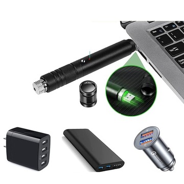 Лазерная зеленая USB-лазерная указка - очень
