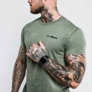МУЖСКАЯ ФУТБОЛКА ДЛЯ СПОРТИВНЫХ ТРЕНИРОВОК ФУТБОЛКА BASIC QUALITY GymBeam зеленая XXL