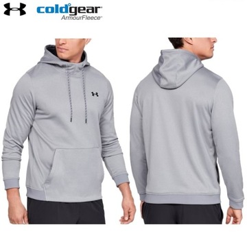 MĘSKA BLUZA UNDER ARMOUR Z KAPTUREM COLDGEAR - M -