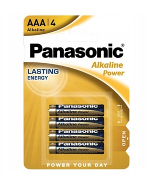 PANASONIC BATERIA ALKALICZNA AAA (R3) 4 szt.