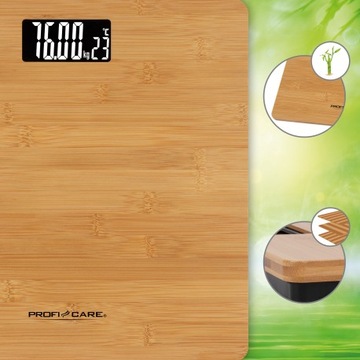 ВЕСЫ ДЛЯ ВАННОЙ PROFICARE BAMBOO PC-PW