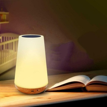 СЕНСОРНЫЙ СВЕТОДИОДНЫЙ НОЧНИК С ДИСТАНЦИОННЫМ УПРАВЛЕНИЕМ, ДИММИРУЕМОЙ, 13 ЦВЕТОВ ДЛЯ СПАЛЬНИ